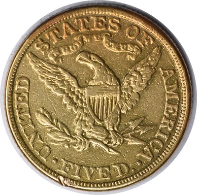 1882 $5 Gold Liberty Head VF Uncertified #1248 | eBay