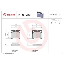 Satz Bremsbeläge Bremsklötze vorne für VW California T4 7DJ 70B | 23985871