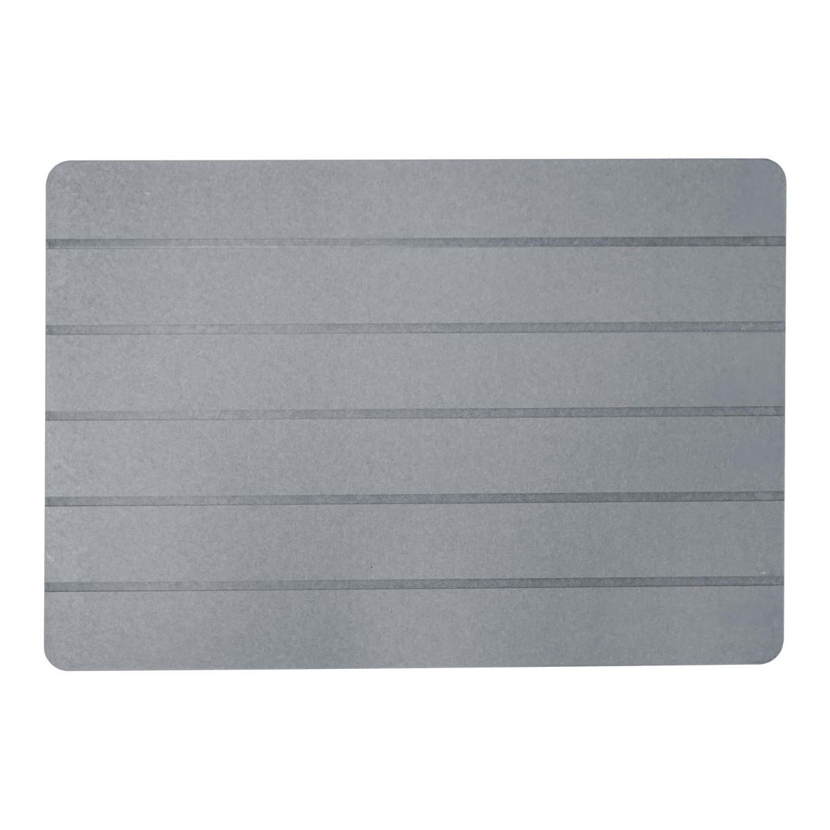 Tapis de bain en diatomite Baline gris séchage ultra rapide