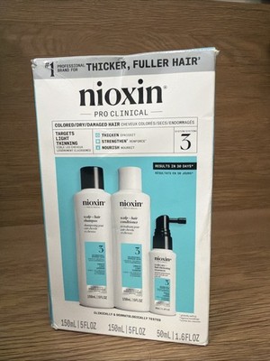 Nioxin System 3 Scalp + Hair Thickening Kit For Colored 5 fl oz 3-Pack