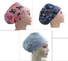 Cartoon Cats Handmade Scrub Cap Doctor Theatre Nurse Hospital Anaesthetist