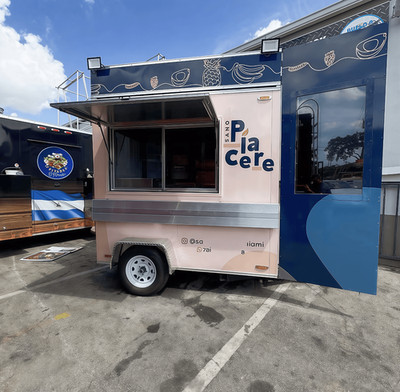 Food Truck Angebote Anhänger Lizenz Mobile Küche Café BBQ Food Trailer