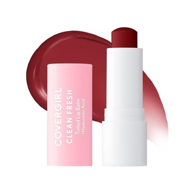 CoverGirl Clean Fresh Tinted Lip Balm, Vegan Formula, Hydrating, Natural Finish,