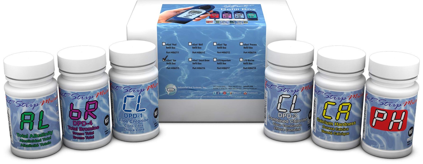 Industrial Test Systems 486215 Spa Water Reagent Refill Box