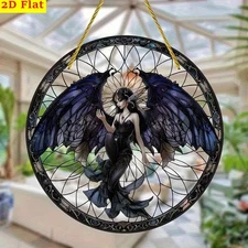 Acrylic Sun Catcher Gothic Fairy Hanging Home Decor for Fantasy Enthusiasts Gift