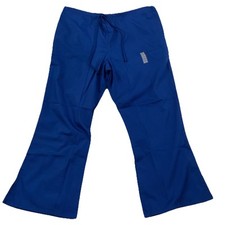 Cherokee Workwear Scrubs Women's Cargo Pants 2XL Petite 4101P Royal Blue New