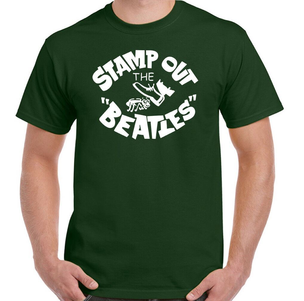 Stamp Out The Beatles T-Shirt Mens Funny As Worn By George Harrison Unisex  Top