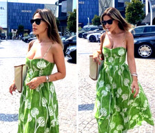 ZARA LONG PRINTED DRESS MAXI DRESS SIZE XS  NEW