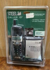 Southwestern Bell Freedom Phone Cordless Stainless Steel Black GH3000SCS New