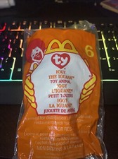 McDonalds Happy Meal Toy Ty Teenie Beanie Baby IGGY THE IGUANA new in Package