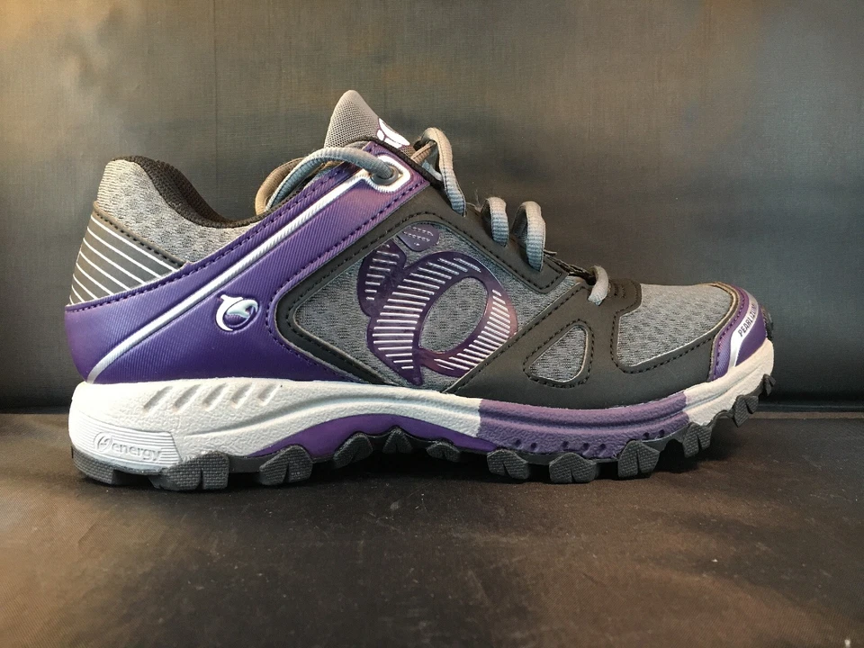 Pearl Izumi 女式 X-ALP Seek V 山地自行车鞋 灰色/黑色 10.5US 全新无标签 — 第 4/4 张图片