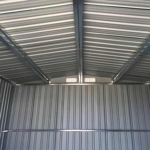 12x10 ft Large Metal Garden Shed Outdoor Tool Storage House+Free Foundation Door - Picture 5 of 11