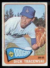 1965 TOPPS OPC O PEE CHEE BASEBALL #279 Dick Tracewski EX+ L A Dodgers Card