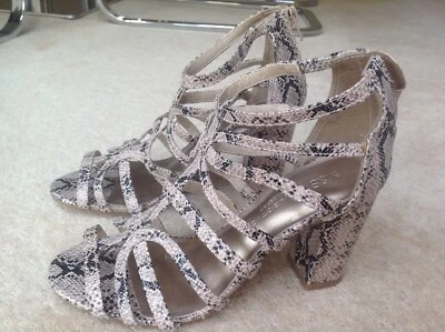 Gladiator sandals snakeskin effect. UK 3.5 but more like a 4 as wide fit - Image 1 of 4