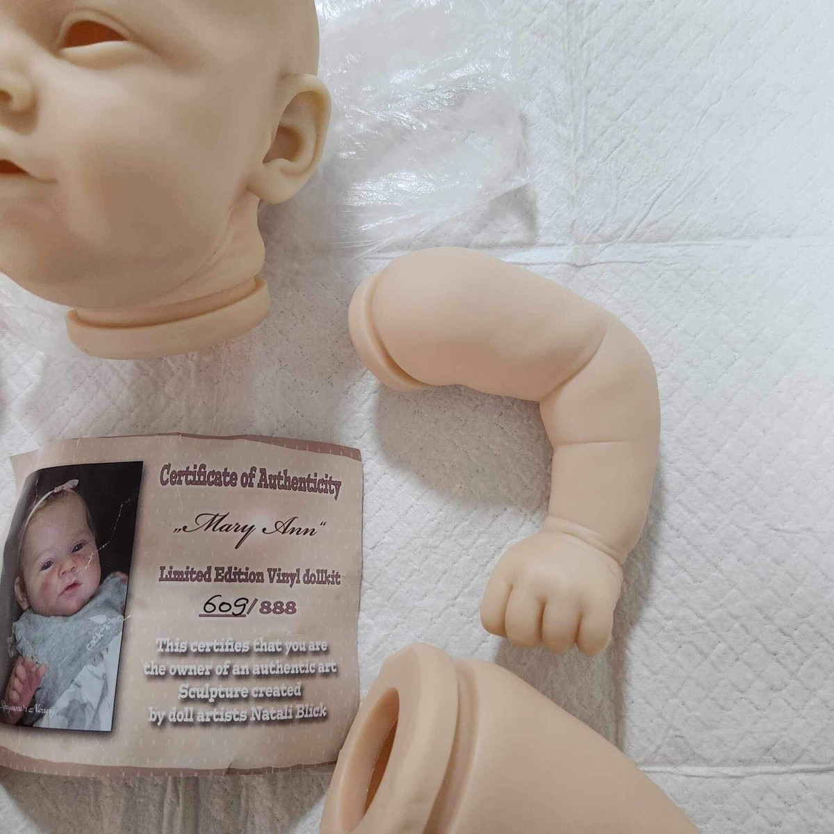 Mary Ann By Natali Blick Blank Unpainted Reborn Doll Kit
