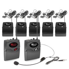 Power Dynamics Tg40 Wireless Tour Guide Portable Speaker System With 6 Receivers