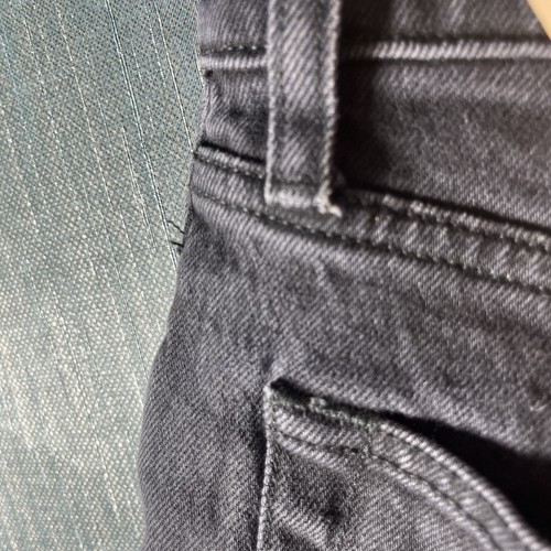 Jean de cuero para mujer Abercrombie Fitch talla 27 negro mezcla de algodón y poliéster - Imagen 12 de 15