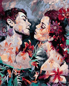 Kiss Painting By Number Kit Diy Paint Number People Canvas Paint Oil Passion Ebay