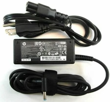 Genuine HP 45W Blue tip laptop AC Adapter Power Supply charger 19.5V 8000 W/Cord