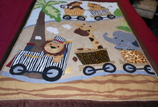 Lambs Ivy Baby Nursery Jungle Animal Comforter Wall Hanging Crib Quilt Blanket