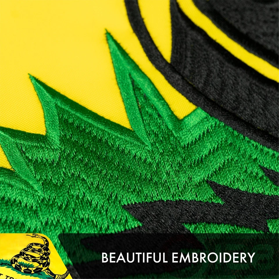 Bandera Gadsden Don't Tread on Me 4x6 pies EE. UU. DOBLE CARA bordada por G128 Foto 4 de 4