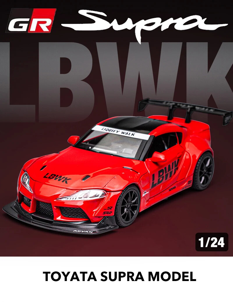 ミニカー Toyota supra 1:22 1:22 Toyota SUPRA Alloy Racing Car Model Diecast Toy Metal