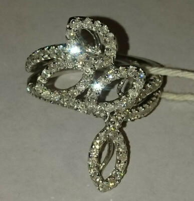 +95+ DIAMANTEN+ ''DIAMANT WIND'' GOLD =18К = Ring Status Ring! NEU Größe 17