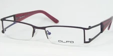 ALFA 1021 C2 PLUM EYEGLASSES GLASSES METAL HALF RIM FRAME 51-18-135mm (NOTES)