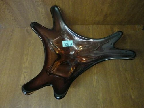 Purple Mid-Century Modern Hand Blown Glass