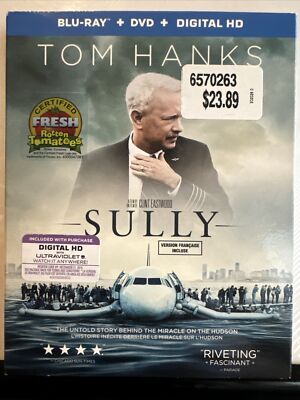 Sully (Blu-ray/DVD) Like New With Rare Slipcover OOP Tom Hanks