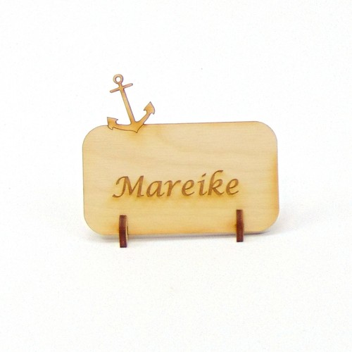 Tischkarte Namensschild mit Anker für Hochzeiten Geburtstage Maritim Meer - Picture 9 of 9