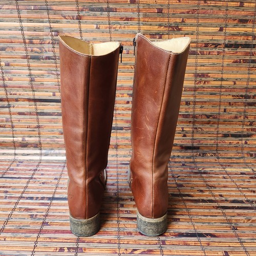 Womens Destroy Tall Leather Boots Zip Closure SIZE EURO 40 MADE IN SPAIN - Picture 7 of 21