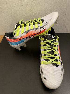 Nike Vapor Edge Speed 360 Football Cleats White/Volt/Orange DR5397-100 Size 8