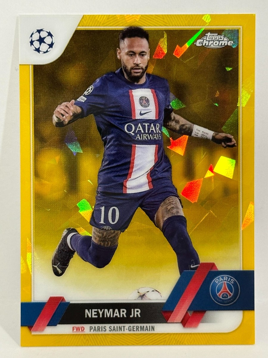 テレビ Neymar 2022-23 Topps Chrome Sapphire UCL PSG Neymar Jr. Yellow Sapphire