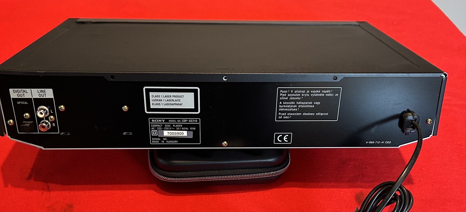 Sony CDPXE210 Compact Disc CD Player eBay