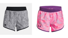 New Girls Under Armour Lightweight Fly By Shorts Pick Size  Color