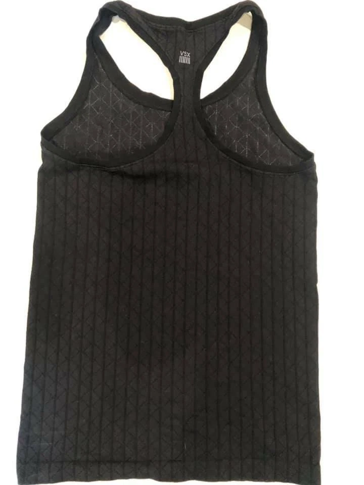 VSX Victoria’s Secret Sport Women's Workout Tank Top Small S Racerback Black EUC - Image 4 of 4