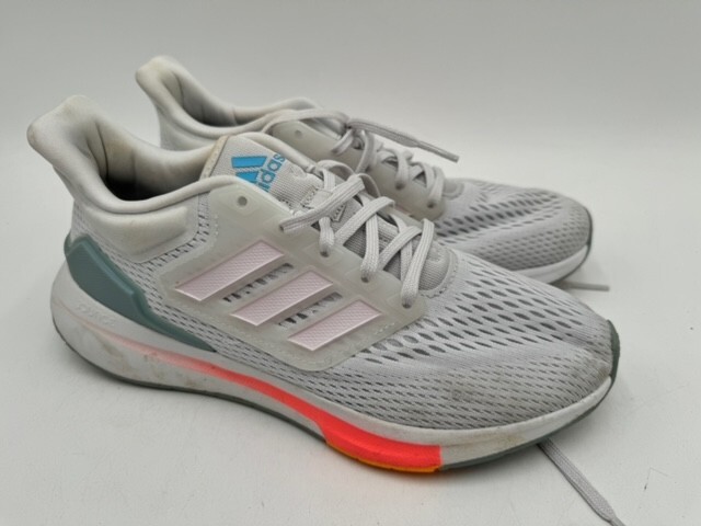 ADIDAS WOMEN’S EQ21 RUNNING SHOE SNEAKERS WHITE MULTI SIZE 7.5 ADIDAS WOMEN’S EQ21 RUNNING SHOE SNEAKERS WHITE MULTI SIZE 7.5