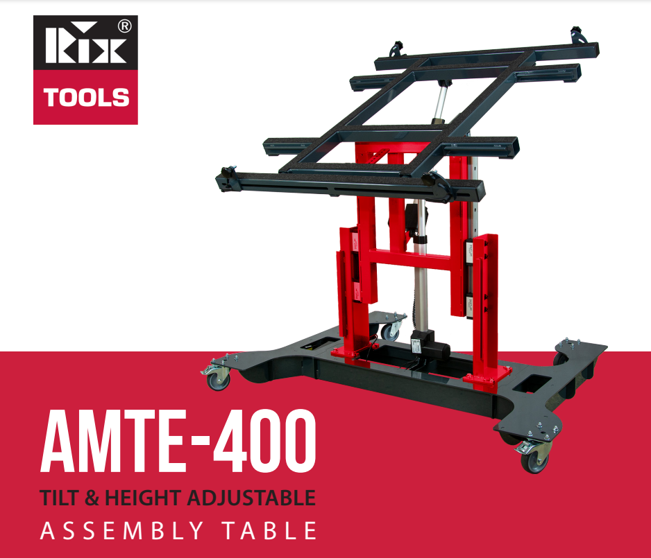 AMTE-400 Dual Axis Lift and Tilt Electric Panel Assembly Table | eBay