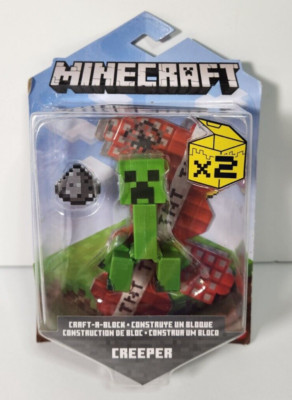 Minecraft CREEPER Craft a Block Mattel Action Figure 2 TNT Blocks Accessory