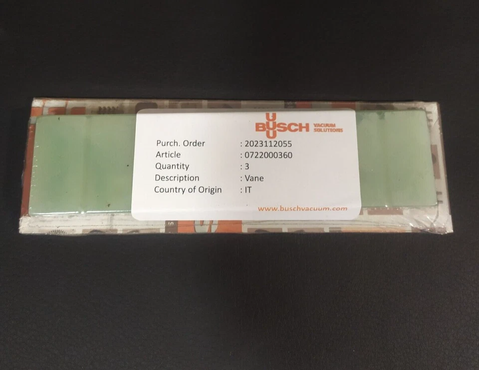 Vane set for Busch RA0100E, RA0100F P/N 0722.000.360