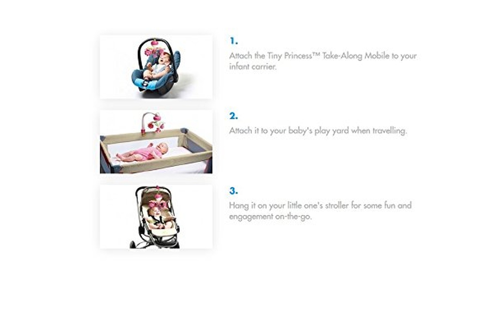 tiny love tiny princess take along mobile