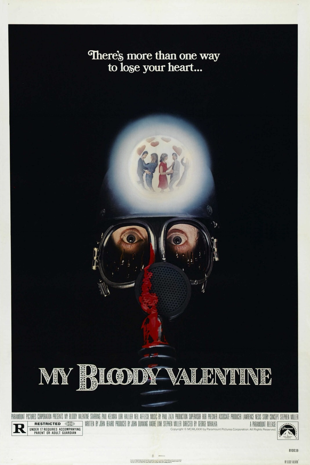 MY BLOODY VALENTINE Movie Poster RARE Horror