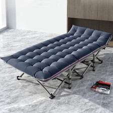 NAIZEA Folding Camping Cot Cotton Mattress Traval Sleeping Bed Cot,Carrying Bag