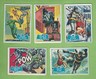 #D326. FIVE (5) SCANLENS 1966 BATMAN BLUE BAT CARDS - #2