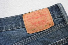 Levi's 514 Straight Boot Rugged Denim Blue Jeans Mens Size 36 x 32