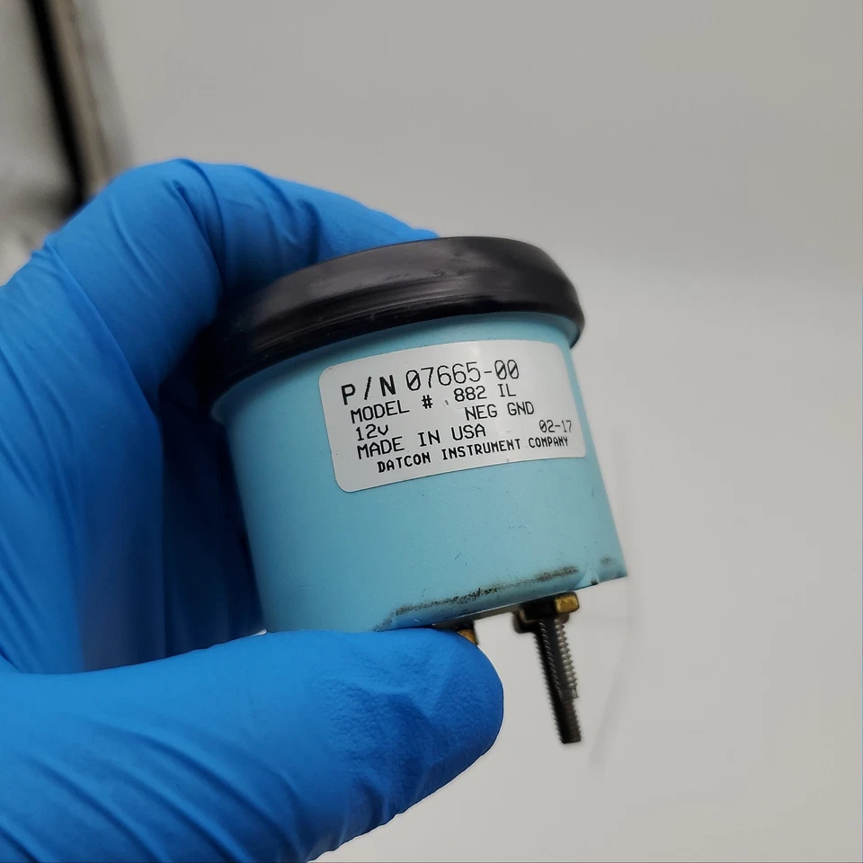 Kalmar Ottawa 90017714 Oil Pressure Gauge 0-100 12v Illuminated No Bracket Foto 3 de 4