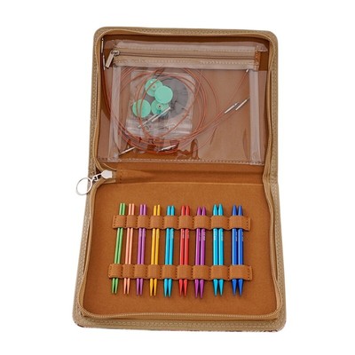 9Pairs 3mm-6mm Interchangeable Circular Knitting Needle Set with Accessories