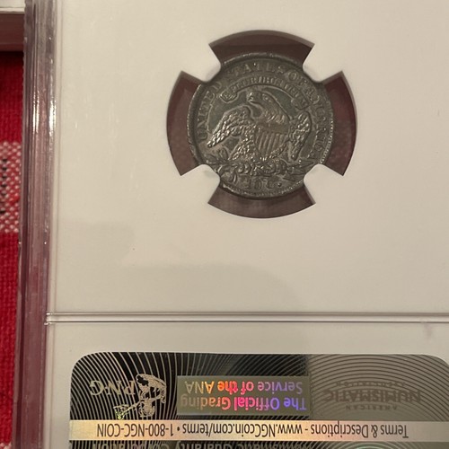 1831 Capped Bust Dime AU-53 NGC AU53 Toned - Picture 8 of 9