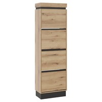 Schuhkipper Schuhschrank Schuhkommode Coast Evoke Eiche Dekor Grau B 54 Cm